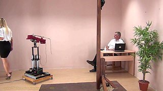 Victoria Spanking Machine - Bare Back Whipping