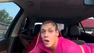 Amateur blowjob in public stall