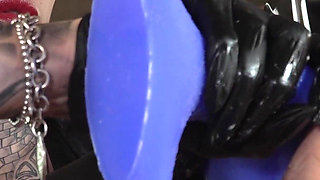 Big Dildo Fucked on the Machine