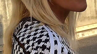Horny Blonde MILF Slut Gets Fucked Throughout the Parking Garage