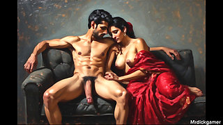 Indian wife with her husband