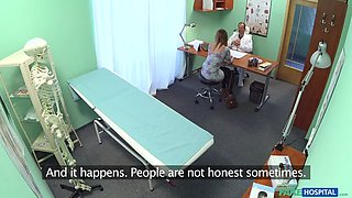 Sexy housewife cheats on hubby with her doctor