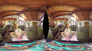 Experience Thrilling Blonde Passion in a Sizzling Virtual Adventure