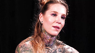 Tattooed Slut Gets Fucked Properly and Makes a Masturbation Show