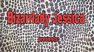 Bizarrlady Jessica gives footjobs