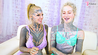 Heavily Ink TEENS Pornstars ATM and Gaping Threesome World Champion