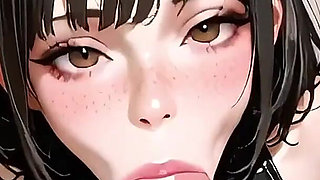 Cute Girl Sloppy Blowjob Anime Hentai Ai