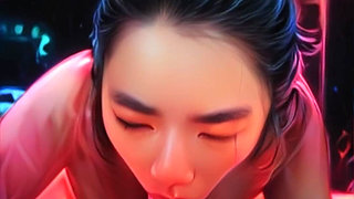 Real Life Anime GF Sucks Bwc - POV Blowjob with Oral Creampie