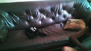 Fucking my maid on the sofa