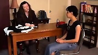 Brunette casting amateur rides