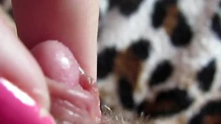 Extreme Close-up of My Gigantic Throbbing Clit