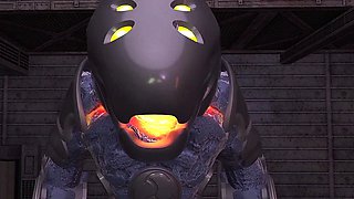 Scifi lesbian futanari hardcore aniamation