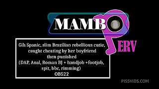 Gih Spanic, Slim Brazilian Rebellious Cutie, Caught Cheating