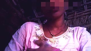 Desi Mallu Aunty Pink Frock Me Chuchi Masala Rahi Hai