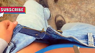 Kinky amateur fist fucked outdoors in a public par