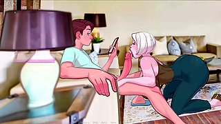 Manga porn, milf, public