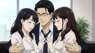 Boss's wife catch him with secretary and join them for threesome