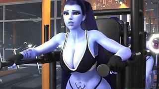 WIDOWMAKER HARD FUCKED BY BBC IN THE GYM - OVERWATCH BBC