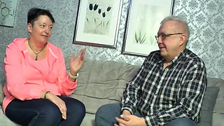 Amateur old couple enjoying sex