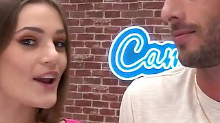 Skinny Teen Stepdaughter Seduces Stepdad During Pool Game - Face Fuck, Deepthroat & Rough Sex