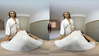 At The Massage Parlor - Naughty Brunette; Busty Nicole Cherry POV