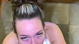 Amateur girlfriend homemade pov blowjob
