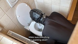 Golden Shower on Toilet Slave POV (208)