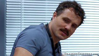 TS Zariah Aura and hung doctor dominate busty Dee Williams completely