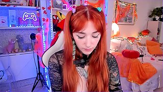 Big ass, red head, fortnite gameplay