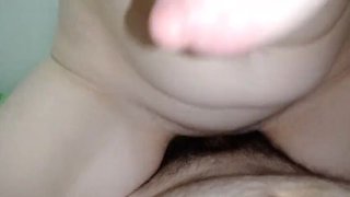 18yo Stepsister Rides My Dick - Huge Cumshot & Big Tits - Homemade Sex