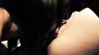 Angelic Myla Charles's shaved action