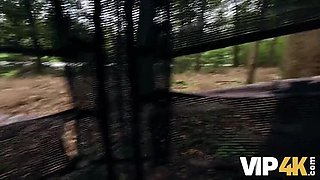 Stanley Johnson Fucks Hot Redhead Noi Feja in Forest - Cuckold Boyfriend Watches HD POV