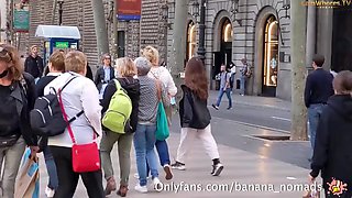 Banana Cumwalk Kinky Public Video