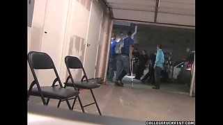 Teen Blowjob Party - Brunette Riding BBC Hardcore