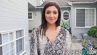 Realtors Step daughter Jumps In To Close Deal &amp; Fuck