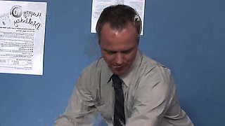 Office's Babes Scene-2_two Curvy Secretaries in Lingerie Having Sex Together in the Office
