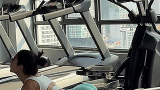 Yoga in Tight Shorts and Top 4K