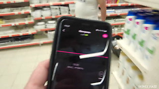 Lush Playing in Public, Blowjob Cumswallow.