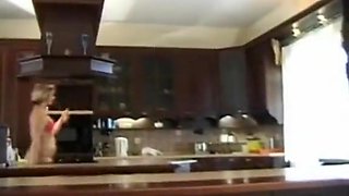 Anal milf in the kitchen