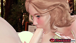 Rule34 Redhead Moira Pool 3D Hentai - Handjob Big Dick, Sloppy Blowjob, Titfuck Cumshot in Uncensored Animation