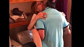 Amateur MILF Sarah Gets Fucked Hard By Neighbor's Big Cock In Laundry Room