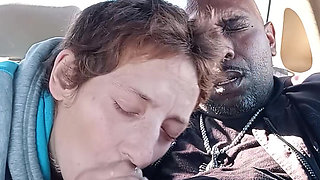 Dirty street whore is drinking my cum for breakfast. MILF