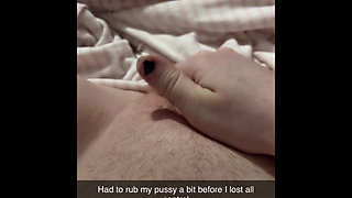 Peeing my pants in bed makes me so horny I cum in my puddle of piss