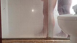 Fucking a MILF Stepmother in the Hotel Bathroom