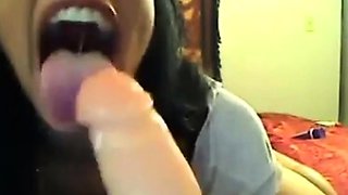 Black Girl Squirts on Webcam with Sex Toy