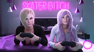 MissKitty2k Horny Game - Big Dick Friend Fucks Kitty in City Hentai
