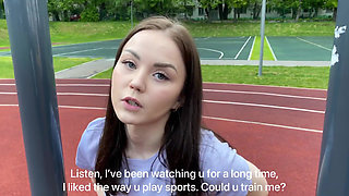 Teen Slut Blowjob and Fucking After Sport Instructions