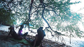 Plastic mantrap's threesome sex