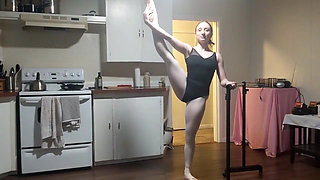 Lady Cherry Dance Ballet in Leotard and Nude
