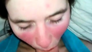 Russian Brunette Amateur Blowjob